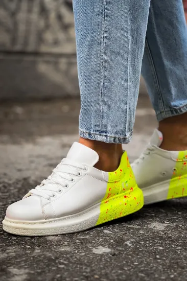 CH254 CBT Pittura Erkek Ayakkabı 502 NEON SARI TOPUK SPLUSH resmi