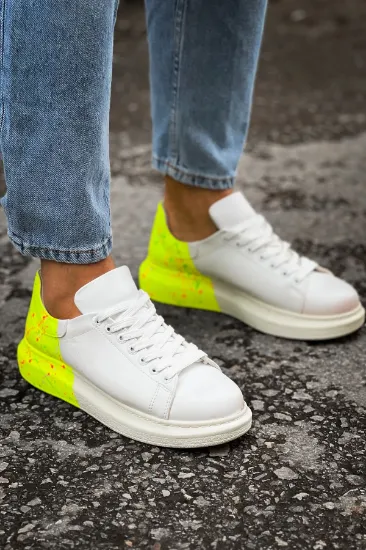 CH254 CBT Pittura Erkek Ayakkabı 502 NEON SARI TOPUK SPLUSH resmi