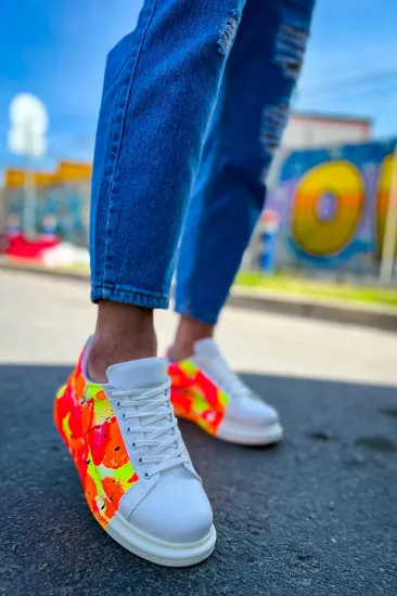 CH254 CBT Pittura Erkek Ayakkabı 535 NEON TURUNCU / SIYAH YAĞMUR resmi