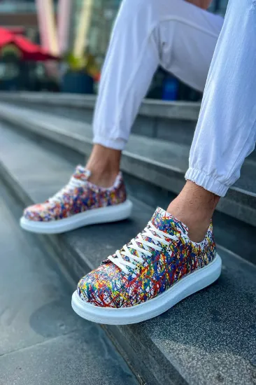 CH254 CBT Pittura Erkek Ayakkabı 537 CRAZY SPLUSH BEYAZ resmi