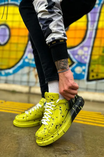 CH254 CBT Pittura Erkek Ayakkabı 546 YESIL SIYAH SPLUSH resmi
