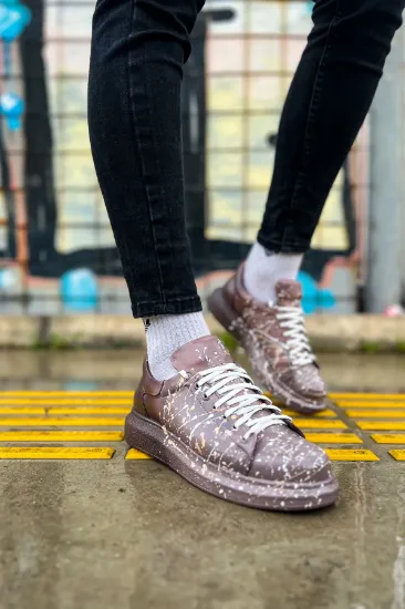 CH254 CBT Pittura Erkek Ayakkabı 548 KAHVE / BEYAZ SPLUSH resmi