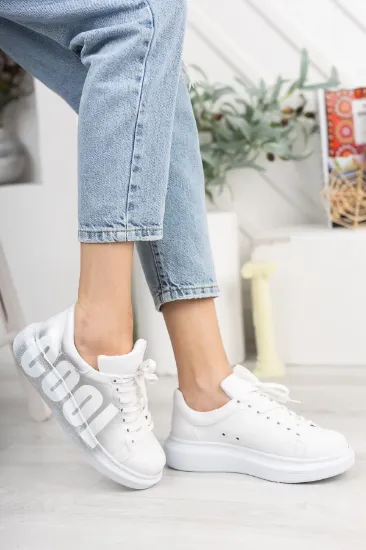 CH254 CBT Pittura Kadın Ayakkabı 434 BEYAZ / GÜMÜS COOL resmi