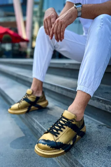 CH254 CST Pittura Erkek Ayakkabı 549 GOLD SIYAH X resmi