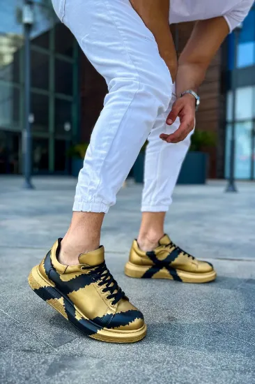 CH254 CST Pittura Erkek Ayakkabı 549 GOLD SIYAH X resmi