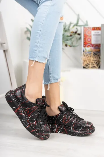 CH254 CST Pittura Kadın Ayakkabı 471 BEYAZ / KIRMIZI SPLUSH resmi