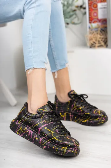 CH254 CST Pittura Kadın Ayakkabı 472 SARI / MOR resmi