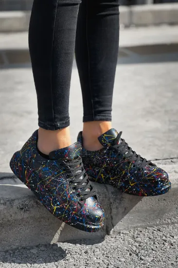 CH254 CST Pittura Kadın Ayakkabı 498 SARI / MAVI / KIRMIZI SPLUSH resmi