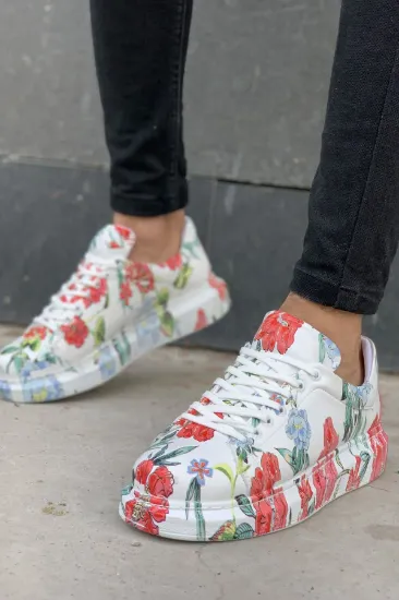 CH255 CBT Colorfull Erkek Ayakkabı ÇIÇEKLI resmi
