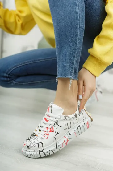 CH255 CBT Colorfull Kadın Ayakkabı DERGI BASKI resmi