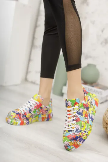 CH255 CBT Colorfull Kadın Ayakkabı K.RENKLI resmi