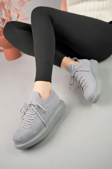 CH307 RT Tricot Kadın Ayakkabı GRI resmi