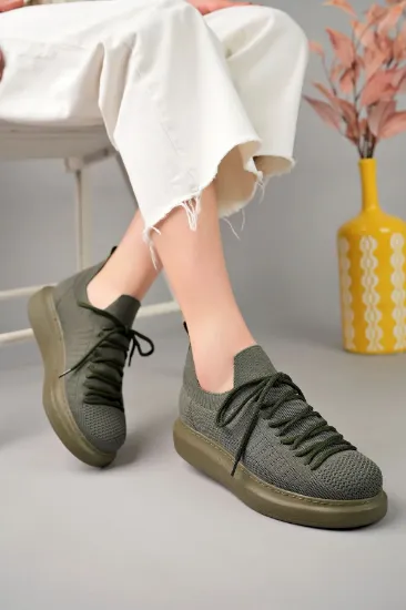 CH307 RT Tricot Kadın Ayakkabı HAKI resmi