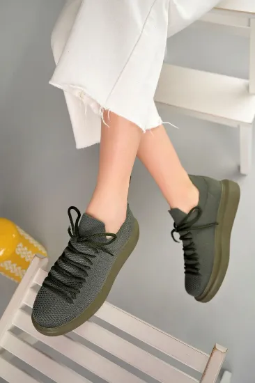 CH307 RT Tricot Kadın Ayakkabı HAKI resmi