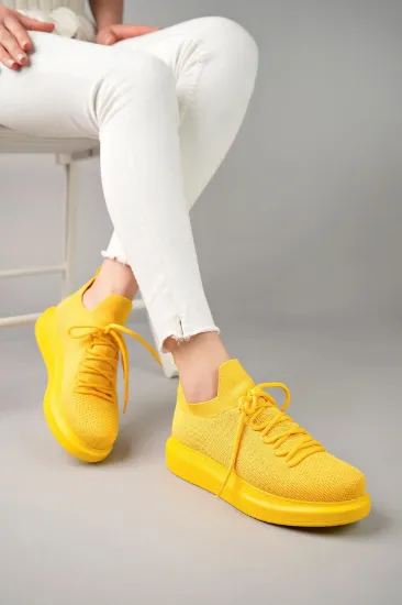 CH307 RT Tricot Kadın Ayakkabı SARI resmi