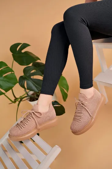 CH307 RT Tricot Kadın Ayakkabı TABA resmi