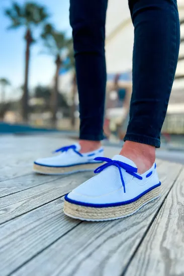 CH311 Espadril Erkek Ayakkabı BEYAZ / SAX MAVI resmi