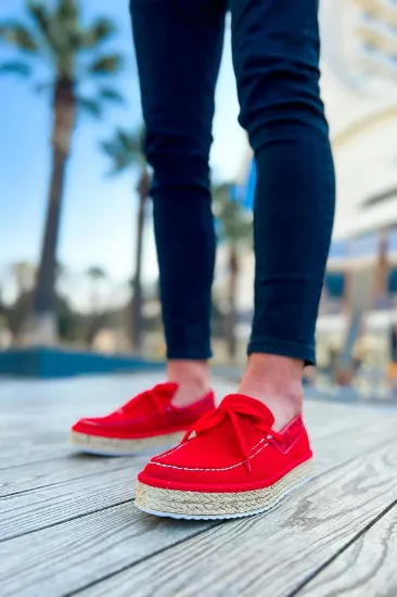 CH311 Espadril Erkek Ayakkabı KIRMIZI resmi