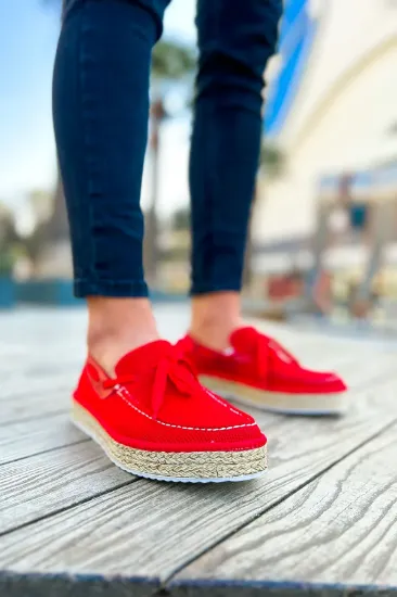 CH311 Espadril Erkek Ayakkabı KIRMIZI resmi