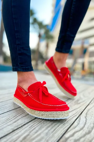 CH311 Espadril Erkek Ayakkabı KIRMIZI resmi