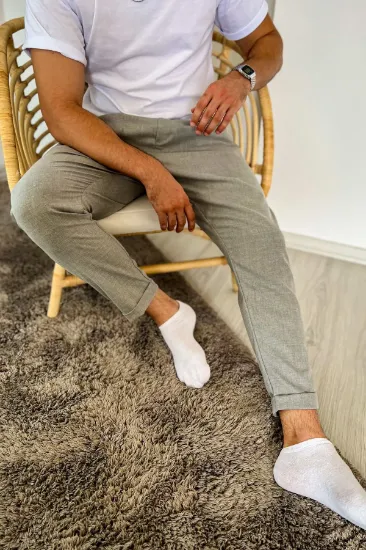 Chekcich Jogger Pantolon GRI resmi
