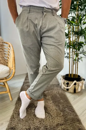 Chekcich Jogger Pantolon GRI resmi