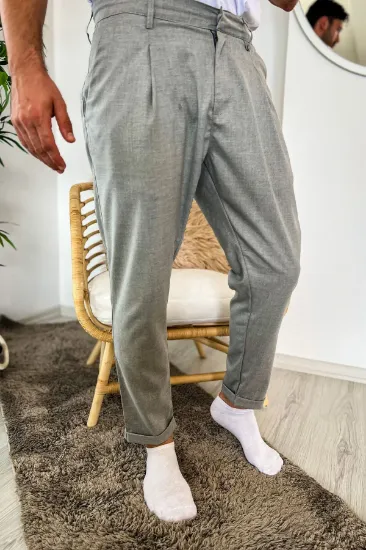 Chekcich Jogger Pantolon GRI resmi