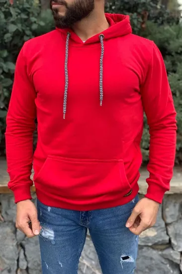 Kapüşonlu Sweatshirt KIRMIZI resmi