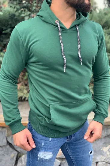 Kapüşonlu Sweatshirt YESIL resmi