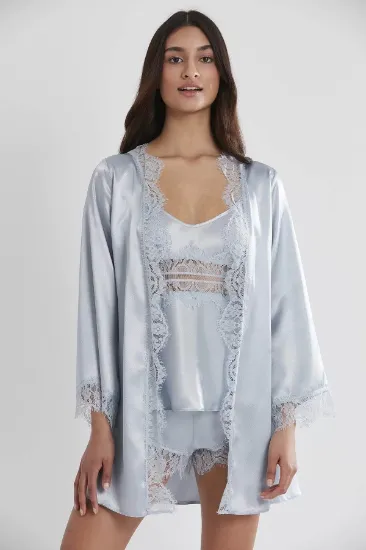 Pierre Cardin 2490 Bayan Sabahlıklı Saten Şort Takım resmi