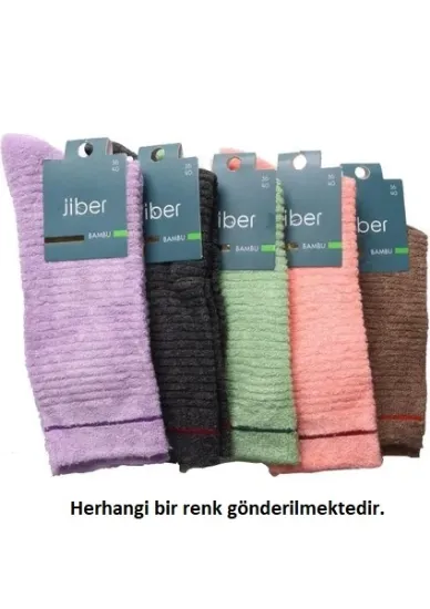 Jiber 6955 Bayan Bambu Ters Havlu Soket resmi