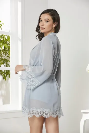 Pierre Cardin 7005 Sabahlıklı Şort Gecelik Takım resmi
