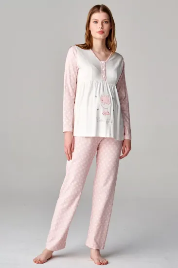 Feyza 4677 3'Lü Lohusa Pijama Takımı resmi