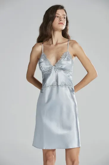 Pierre Cardin 6965 Bayan 6'lı Saten Gecelik Sabahlık resmi