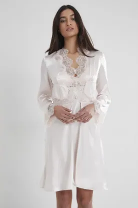 Pierre Cardin 6335 6'lı Saten Gecelik Sabahlık Takım resmi