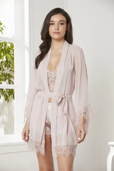 Pierre Cardin 7005 Sabahlıklı Şort Gecelik Takım resmi