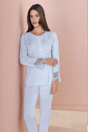 Espuar 757 Penye 3'lü Sabahlık Pijama Takımı resmi