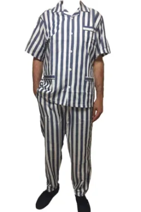Kocabey 4007 Gaffur Erkek Kısa Kol Çizgili Pijama Takım resmi