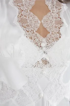 Pierre Cardin 6335 6'lı Saten Gecelik Sabahlık Takım resmi