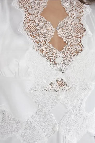 Pierre Cardin 6335 6'lı Saten Gecelik Sabahlık Takım resmi