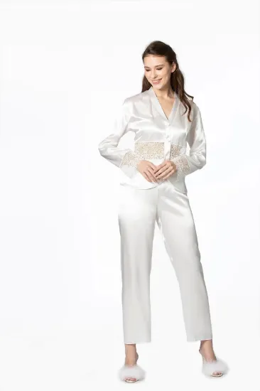 Pierre Cardin 6040 Kısa Gecelikli 6'lı İpek Set resmi