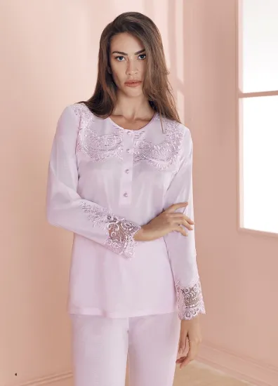 Espuar 757 Penye 3'lü Sabahlık Pijama Takımı resmi