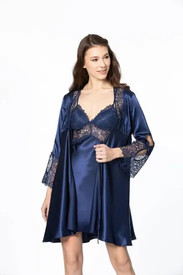 Pierre Cardin 6625 Kısa Gecelikli 6'lı İpek Set resmi