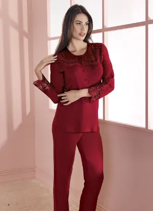 Espuar 757 Penye 3'lü Sabahlık Pijama Takımı resmi