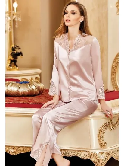 Nurteks 5692 Saten Pijama Takımı resmi