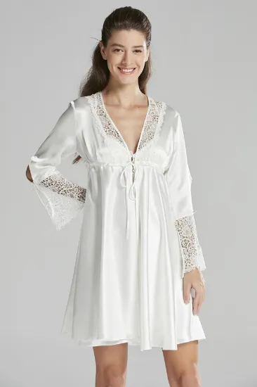 Pierre Cardin 6625 Kısa Gecelikli 6'lı İpek Set resmi