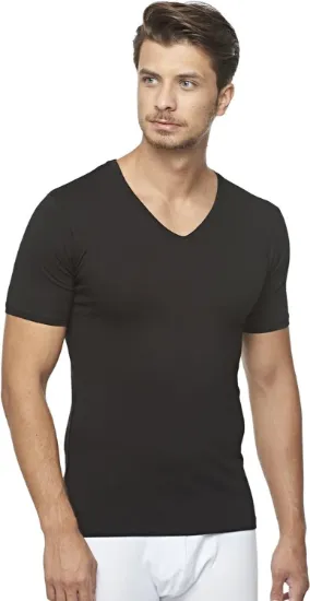 Star 206 Modal Yarım Kol V-Yaka T-Shirt Atlet resmi