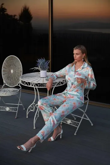 Nurteks 5654 Bayan Saten Pijama Takımı resmi