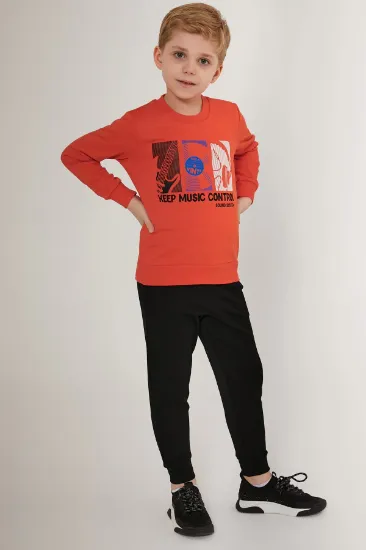 Roly Poly RP3208-G Erkek Çocuk Uzun Kollu Eşofman Takım resmi