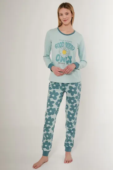 Roly Poly 3247-S Kadın Uzun Kol Pijama Takımı resmi
